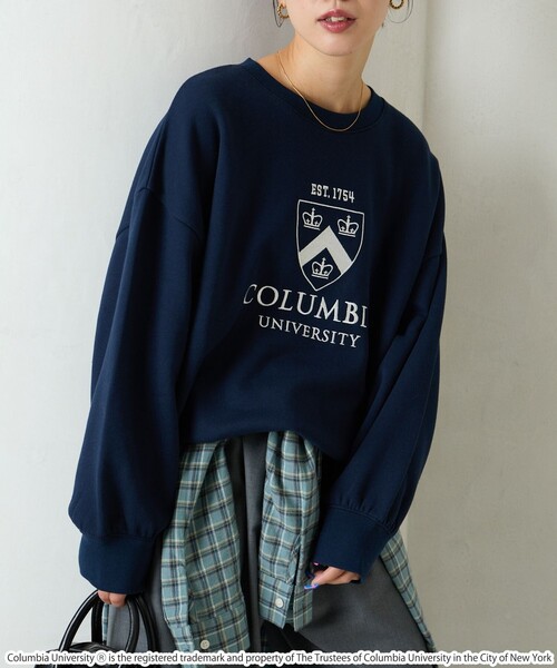 「FREAK'S STORE」 スウェットカットソー「Columbiaコラボ」 MEDIUM ベージュ レディース FREAK'S STORE トレーナー スウェット 限定展開 ヘビーウェイト