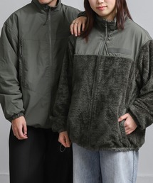 【ZIP FIVE】 ナイロン ワッシャー × ファー 2way リバーシブル ボア ブルゾン