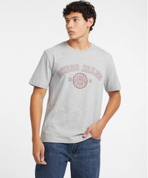GUESS JEANS(QXW[Y)GUESS JEANS Ss Cn Reg Stamp Print Tee  TVc(TVc/Jbg\[)