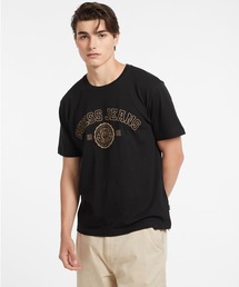 GUESS JEANS Ss Cn Reg Stamp Print Tee 半袖 Tシャツ