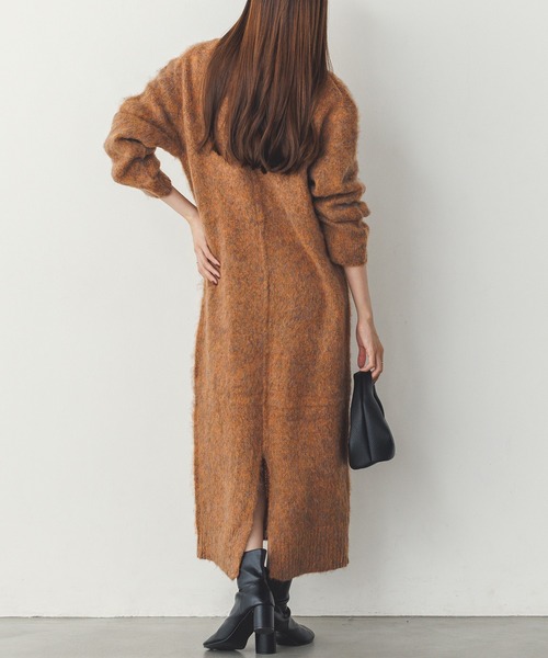 セール】モヘアタッチMIX ニットワンピース（ワンピース