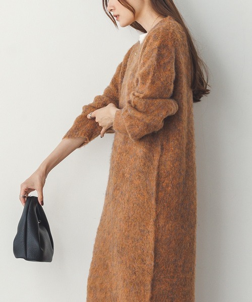 セール】モヘアタッチMIX ニットワンピース（ワンピース