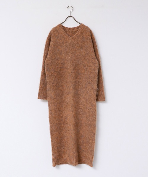 セール】モヘアタッチMIX ニットワンピース（ワンピース）｜hunch