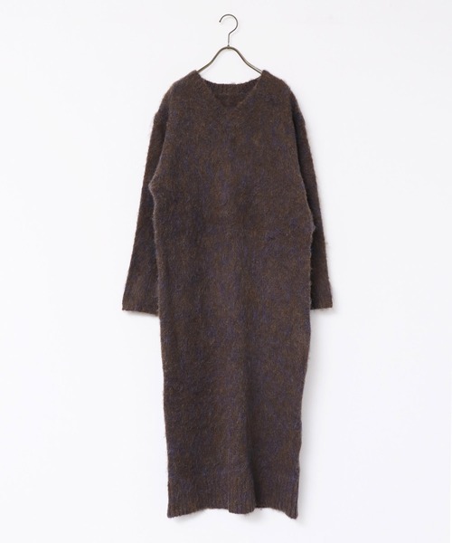 セール】モヘアタッチMIX ニットワンピース（ワンピース）｜hunch