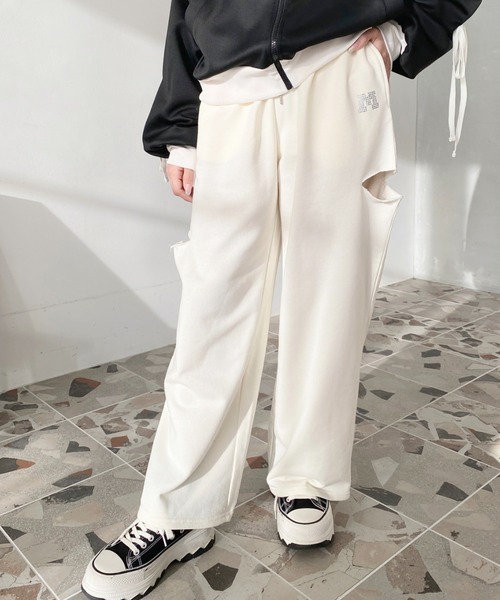 セール】TC裏毛サイドスリットスウェットパンツ（スウェットパンツ