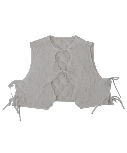 DONOBAN(ドノバン)の「フラワーキルティングベスト(ベスト・レディース・ホワイト/ブラック/グレー・ONESIZE)」の19枚目の写真