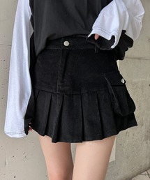 Figments | カーゴプリーツヘムコーデュロイミニスカート(スカート)