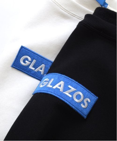 GLAZOS(グラソス)の「【大人向けサイズあり】【あったか】裏起毛・ボックス刺繍ロゴトレーナー(スウェット・キッズ・ホワイト/ブラック・LL/L/M/S)」の15枚目の写真