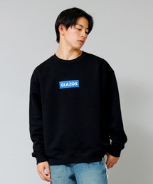 GLAZOS | 【あったか】裏起毛・ボックス刺繍ロゴトレーナー(スウェット)
