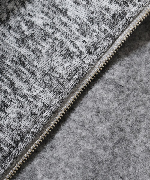 FUNALIVE(ファンアライブ)の「Knit sew full zip blouson / ニットソー フルジップブルゾン unisex(ブルゾン・メンズ・杢グレー/ブラック/グリーン・L/XL/M)」の8枚目の写真