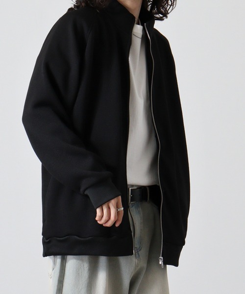 FUNALIVE(ファンアライブ)の「Knit sew full zip blouson / ニットソー フルジップブルゾン unisex(ブルゾン・メンズ・杢グレー/ブラック/グリーン・L/XL/M)」の14枚目の写真