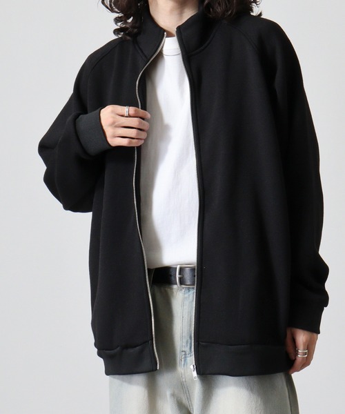 FUNALIVE(ファンアライブ)の「Knit sew full zip blouson / ニットソー フルジップブルゾン unisex(ブルゾン・メンズ・杢グレー/ブラック/グリーン・L/XL/M)」の15枚目の写真