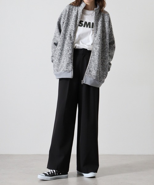 FUNALIVE(ファンアライブ)の「Knit sew full zip blouson / ニットソー フルジップブルゾン unisex(ブルゾン・メンズ・杢グレー/ブラック/グリーン・L/XL/M)」の13枚目の写真
