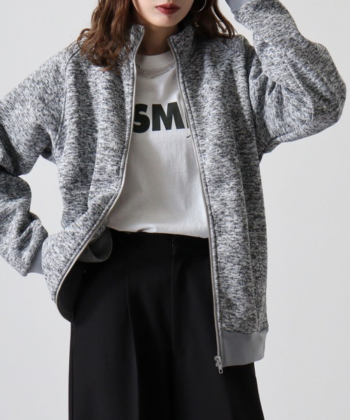 FUNALIVE(ファンアライブ)の「Knit sew full zip blouson / ニットソー フルジップブルゾン unisex(ブルゾン・メンズ・杢グレー/ブラック/グリーン・L/XL/M)」の11枚目の写真