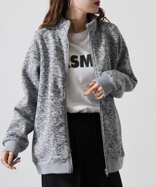 FUNALIVE(ファンアライブ)の「Knit sew full zip blouson / ニットソー フルジップブルゾン unisex(ブルゾン・メンズ・杢グレー/ブラック/グリーン・L/XL/M)」の12枚目の写真
