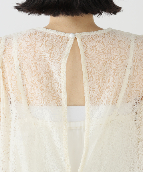 セール】JANE SMITH/ジェーンスミス FLOCKY LACE LAYED プルオーバー