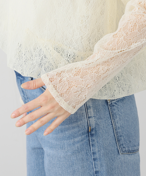plage(プラージュ)の「JANE SMITH/ジェーンスミス FLOCKY LACE LAYED プルオーバー(その他トップス・レディース・ホワイト系その他・FREE)」の11枚目の写真