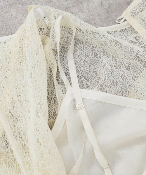 セール】JANE SMITH/ジェーンスミス FLOCKY LACE LAYED プルオーバー