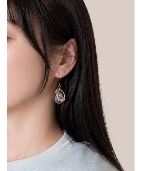 tone（トーン）の「【Agaro】No.435　アレルギー対応　サージカルステンレス　ゆれる(MA)（ピアス（両耳用）・レディース・ホワイト/グレー/ゴールド/ベージュ/ベージュ系1/ホワイト系その他2/ベージュ系その他2/ゴールド系1/その他1・FREE）」の9枚目の写真