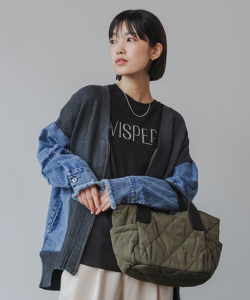 boohoo キルトトートバッグ セール】キルトトートバッグ（トートバッグ）｜Bou Jeloud