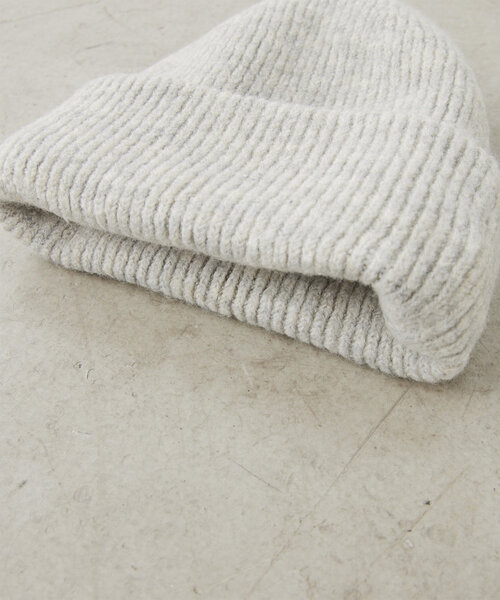 GALLARDAGALANTE（ガリャルダガランテ）の「リブニットワッチ（ハット・レディース・ライトグレー/ブラック・FREE）」の7枚目の写真