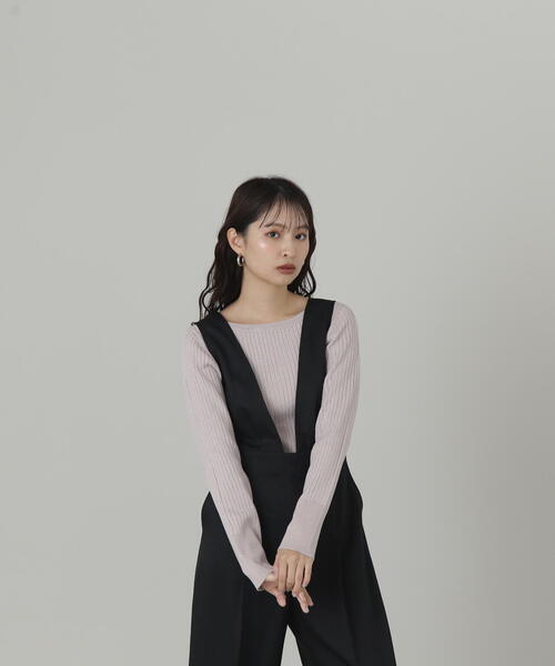 N.（N. Natural Beauty Basic）（エヌエヌナチュラルビューティーベーシック）の「ボートネックラメニット（ニット/セーター・レディース・オフホワイト/グレー/ブルー/ピンク・MEDIUM）」の21枚目の写真