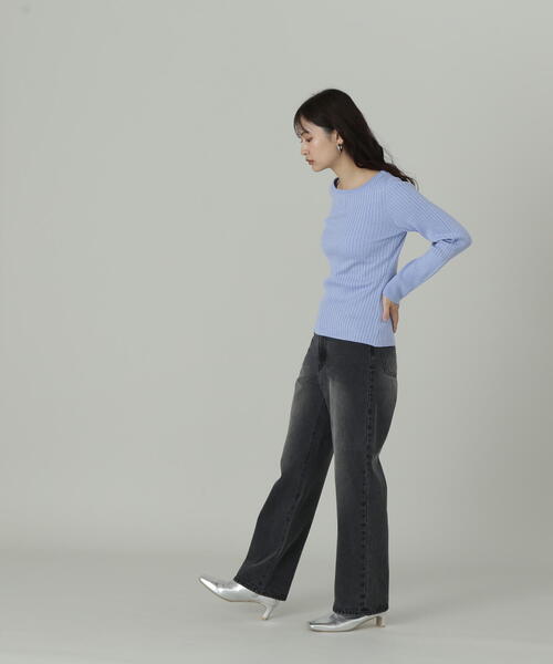 N.（N. Natural Beauty Basic）（エヌエヌナチュラルビューティーベーシック）の「ボートネックラメニット（ニット/セーター・レディース・オフホワイト/グレー/ブルー/ピンク・MEDIUM）」の18枚目の写真