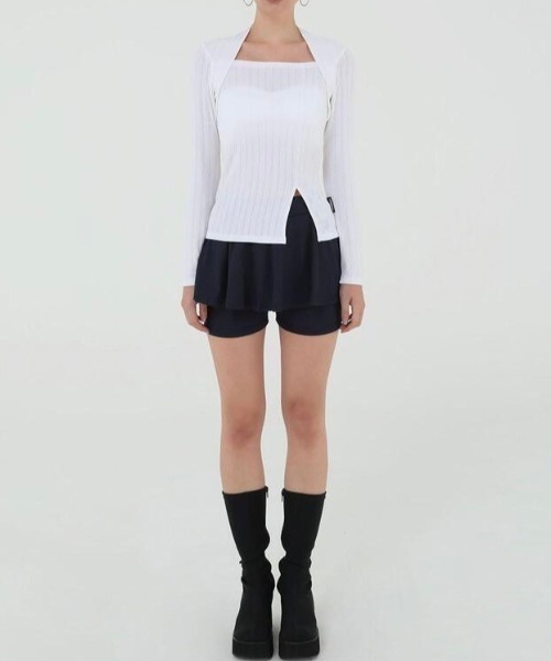 韓国ブランド Uglyshadow アグリーシャドウ US FLARE SKIRT PANTS フレアスカートパンツ ミニスカートパンツ ショートスカートパンツ 韓国ファッション 韓国ストリート ストリートファッション（スカート）｜UGLY SHADOW（アグリーシャドウ）