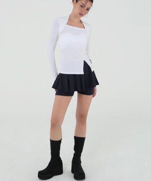 韓国ブランド Uglyshadow アグリーシャドウ US FLARE SKIRT PANTS フレアスカートパンツ ミニスカートパンツ ショートスカートパンツ 韓国ファッション 韓国ストリート ストリートファッション（スカート）｜UGLY SHADOW（アグリーシャドウ）