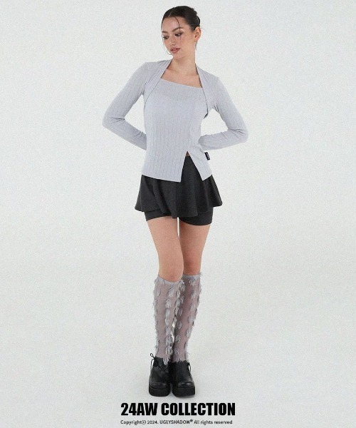 韓国ブランド Uglyshadow アグリーシャドウ US FLARE SKIRT PANTS フレアスカートパンツ ミニスカートパンツ ショートスカートパンツ 韓国ファッション 韓国ストリート ストリートファッション（スカート）｜UGLY SHADOW（アグリーシャドウ）