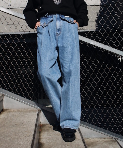 【KIMHEKIM】TWO POCKET PANTS（KHHK-JN071-SB No.0022/0026 27）（デニムパンツ）｜Scrap Book（スクラップブック）