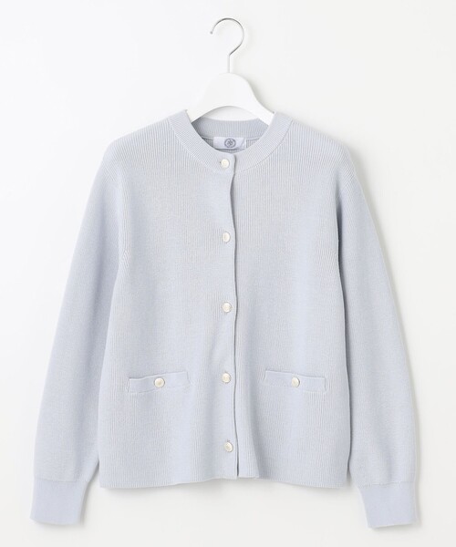 J.PRESS(ジェイプレス)の「【洗える】ORGANIC GASS COTTON クルーネック アウター(その他アウター・レディース・ネイビー系/サックスブルー系/ベージュ系・F)」の10枚目の写真