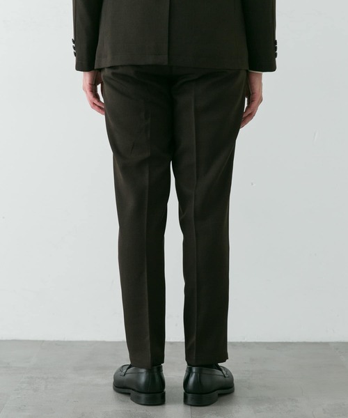【在庫一掃】 セール】LIFE STYLE ウールライクソフトツイルストレッチ TAILOR パンツ