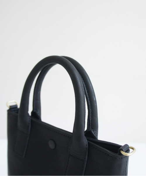 TIDEWAY（タイドウェイ）の「Nuts LEATHER 2WAY TOTE（ショルダーバッグ・レディース・ブラウン/ブラック/アイボリー・FREE）」の15枚目の写真