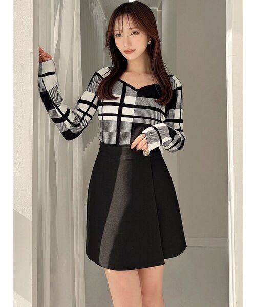 RESEXXY（リゼクシー）の「ラグランニットトップス（ニット/セーター・レディース・ブラック/その他1/ピンク/ライトグレー・FREE）」の6枚目の写真