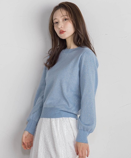 抗ピリングスウェットライクラメニット≪手洗い可能≫（ニット/セーター）｜QUEENS COURT（クイーンズコート）
