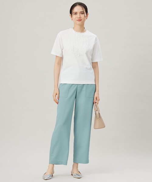 自由区(ジユウク)の「ストレッチライトツイルベイカー パンツ(その他パンツ・レディース・ベージュ系/サックスブルー系/カーキ系・44/46/48)」の6枚目の写真