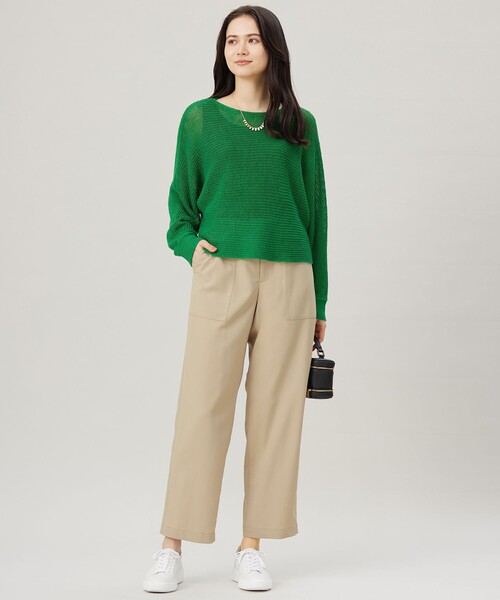 自由区(ジユウク)の「ストレッチライトツイルベイカー パンツ(その他パンツ・レディース・ベージュ系/サックスブルー系/カーキ系・44/46/48)」の10枚目の写真