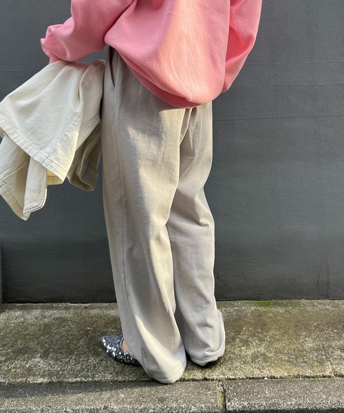 Another Branch olive des olive（アナザーブランチオリーブデオリーブ）の「【WEB限定】キレイ見えスウェットパンツ（スウェットパンツ・レディース・ブラック/グレー/アイボリー・SMALL/MEDIUM）」の7枚目の写真