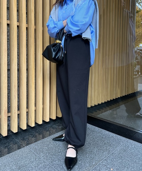 Another Branch olive des olive（アナザーブランチオリーブデオリーブ）の「【WEB限定】キレイ見えスウェットパンツ（スウェットパンツ・レディース・ブラック/グレー/アイボリー・SMALL/MEDIUM）」の12枚目の写真