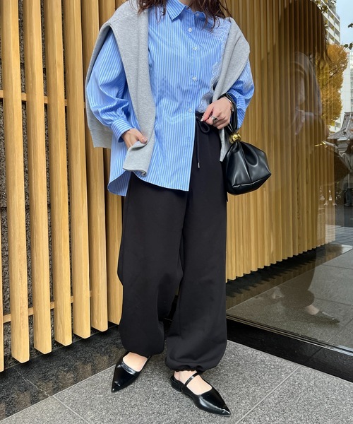 Another Branch olive des olive（アナザーブランチオリーブデオリーブ）の「【WEB限定】キレイ見えスウェットパンツ（スウェットパンツ・レディース・ブラック/グレー/アイボリー・SMALL/MEDIUM）」の13枚目の写真