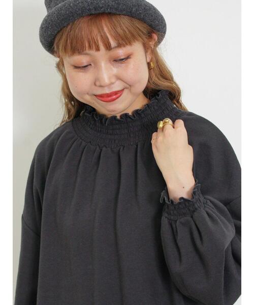 Samansa Mos2（サマンサ モスモス）の「裏起毛襟シャーリング