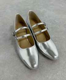 ダブルストラップパンプス