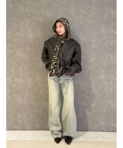 LAGUAGEM BIG SLEEVE FAUX LEATER ジャケット LAGUAGEM BIG SLEEVE FAUX LEATER ジャケット