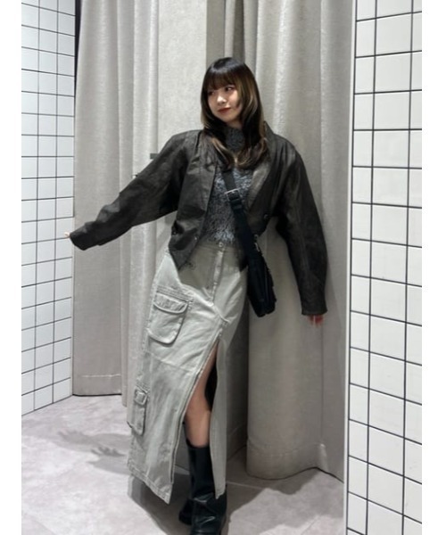 LAGUAGEM BIG SLEEVE FAUX LEATER ジャケット セール】BIG SLEEVE FAUX LEATER ジャケット（テーラードジャケット