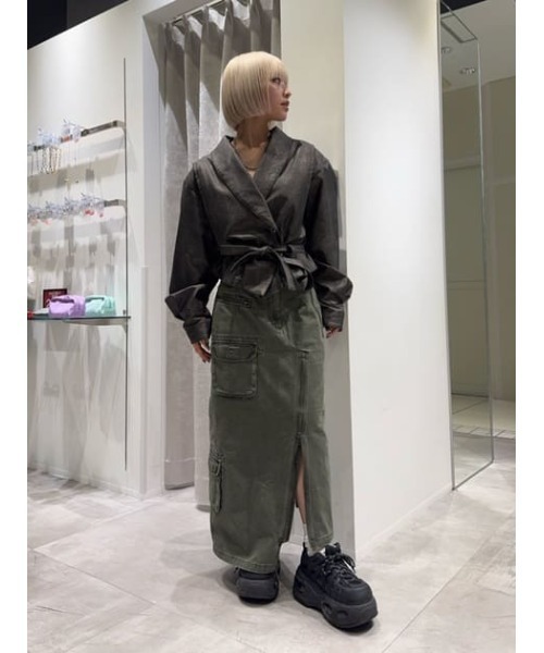 LAGUAGEM BIG SLEEVE FAUX LEATER ジャケット セール】BIG SLEEVE FAUX LEATER ジャケット（テーラードジャケット