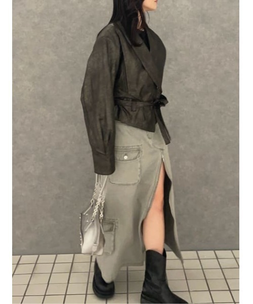 LAGUAGEM BIG SLEEVE FAUX LEATER ジャケット セール】BIG SLEEVE FAUX LEATER ジャケット（テーラードジャケット