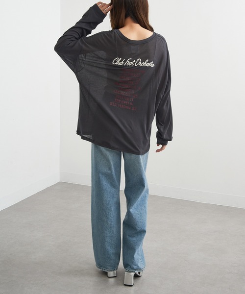 St Johns 3rd club シアーカレッジTEE セール】【St.Johns 3rd club】レタリングシアートップス ロンT