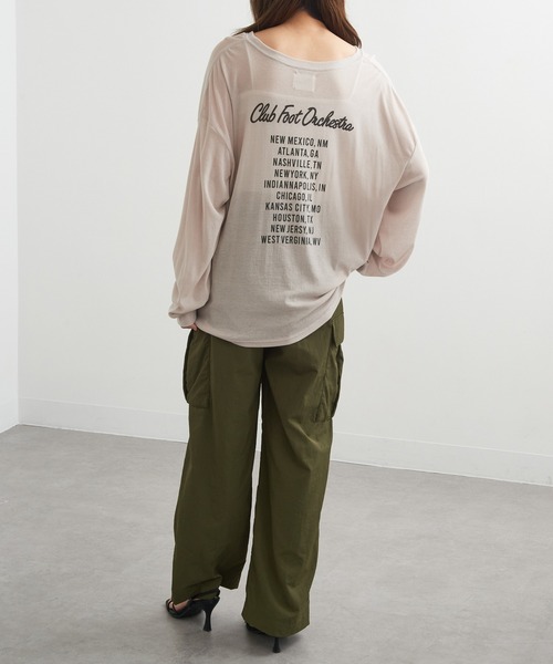 St Johns 3rd club シアーカレッジTEE セール】【St.Johns 3rd club】レタリングシアートップス ロンT