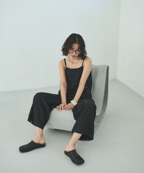 Trish(トリッシュ)の「レースロングイージーパンツ(その他パンツ・レディース・ホワイト/ブラック・MEDIUM)」の10枚目の写真